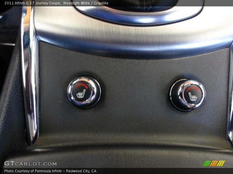 Moonlight White / Graphite 2011 Infiniti G 37 Journey Coupe