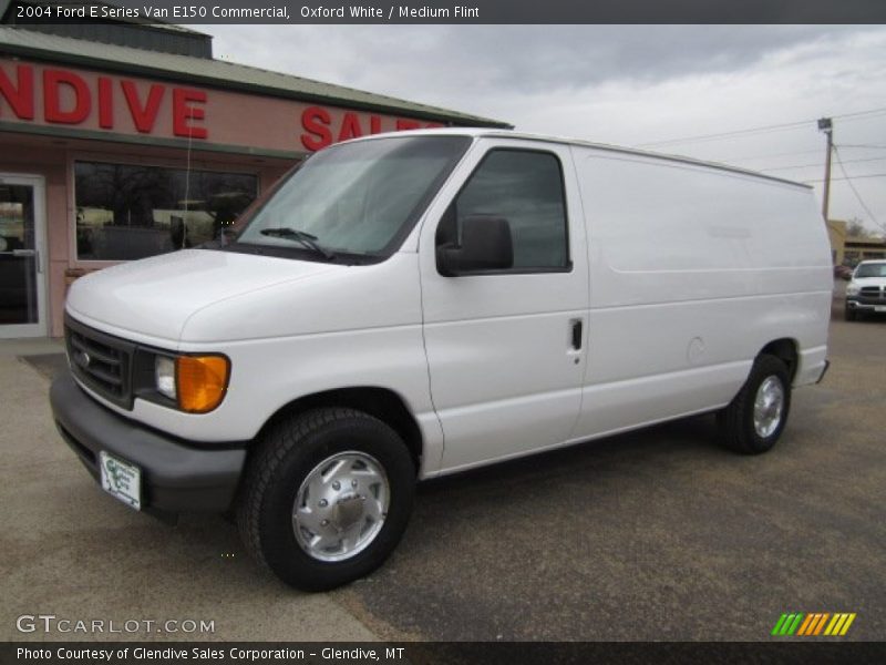 Oxford White / Medium Flint 2004 Ford E Series Van E150 Commercial