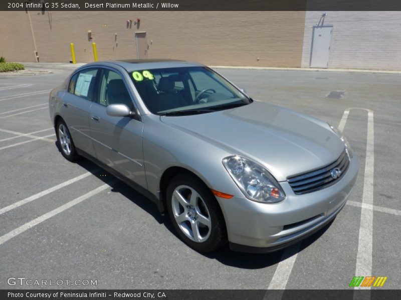 Desert Platinum Metallic / Willow 2004 Infiniti G 35 Sedan