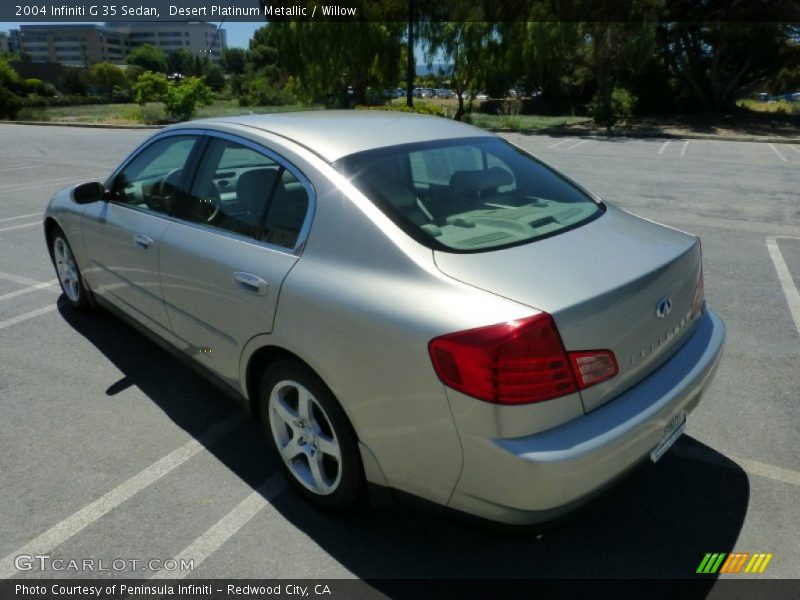 Desert Platinum Metallic / Willow 2004 Infiniti G 35 Sedan