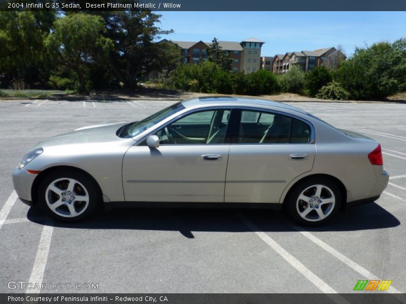 Desert Platinum Metallic / Willow 2004 Infiniti G 35 Sedan
