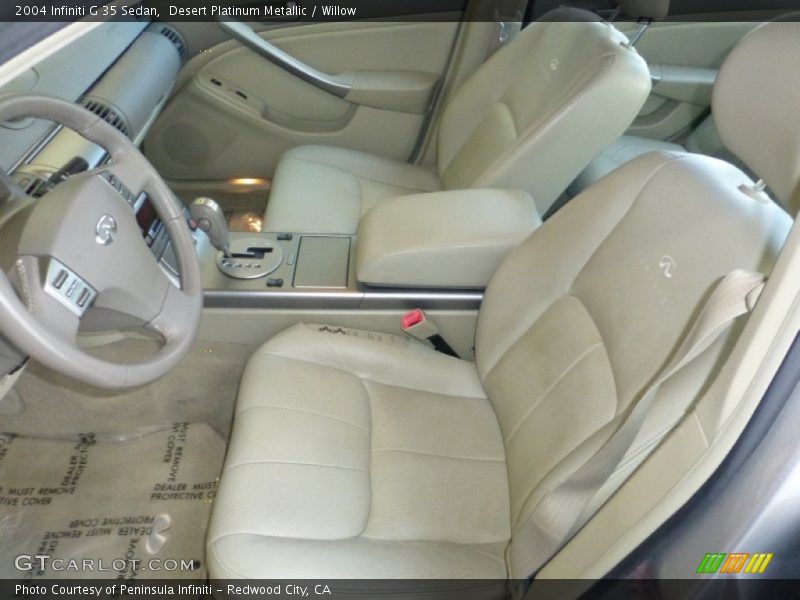 Desert Platinum Metallic / Willow 2004 Infiniti G 35 Sedan