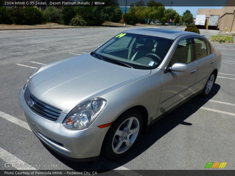 Desert Platinum Metallic / Willow 2004 Infiniti G 35 Sedan