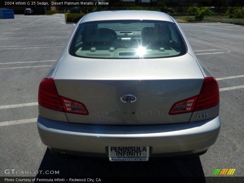Desert Platinum Metallic / Willow 2004 Infiniti G 35 Sedan