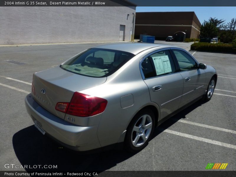 Desert Platinum Metallic / Willow 2004 Infiniti G 35 Sedan