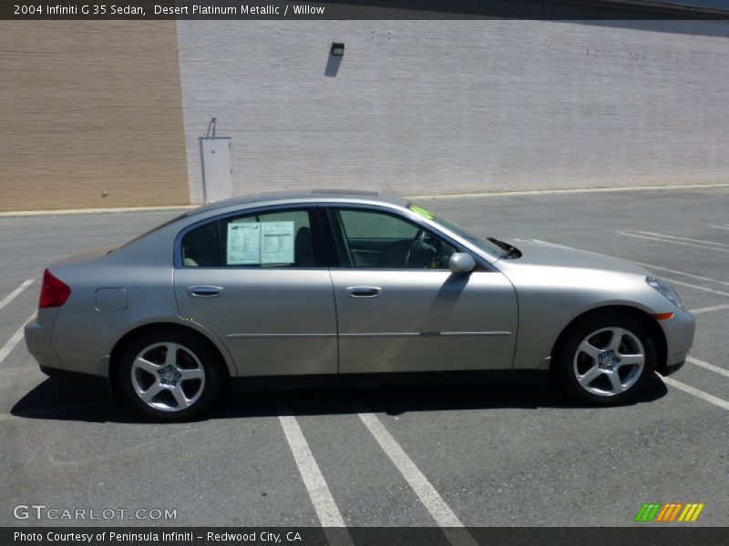 Desert Platinum Metallic / Willow 2004 Infiniti G 35 Sedan