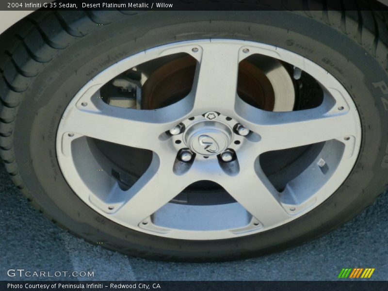 Desert Platinum Metallic / Willow 2004 Infiniti G 35 Sedan