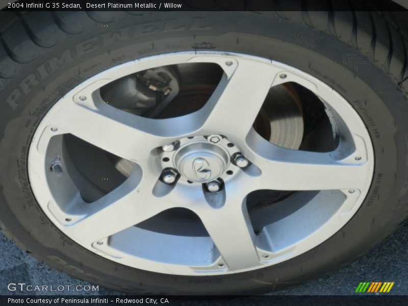 Desert Platinum Metallic / Willow 2004 Infiniti G 35 Sedan