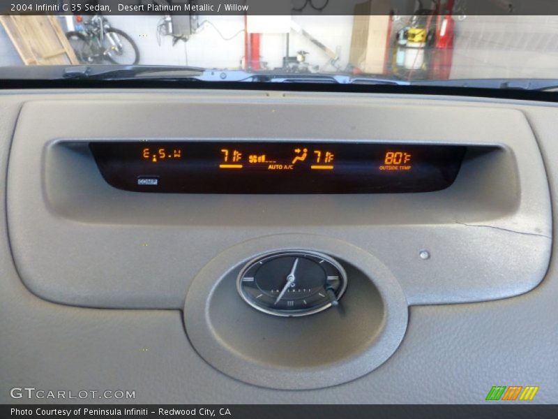 Desert Platinum Metallic / Willow 2004 Infiniti G 35 Sedan