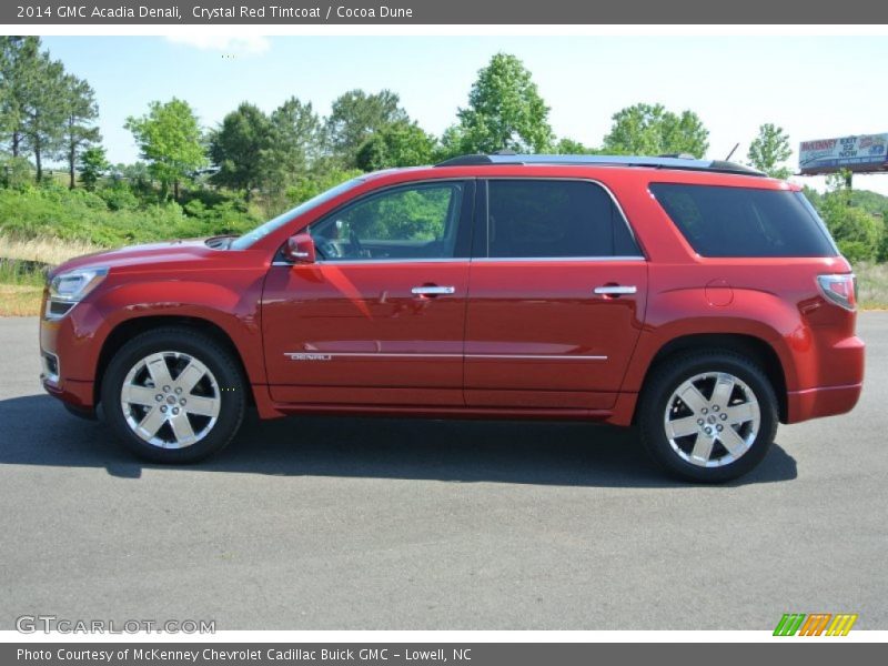 Crystal Red Tintcoat / Cocoa Dune 2014 GMC Acadia Denali
