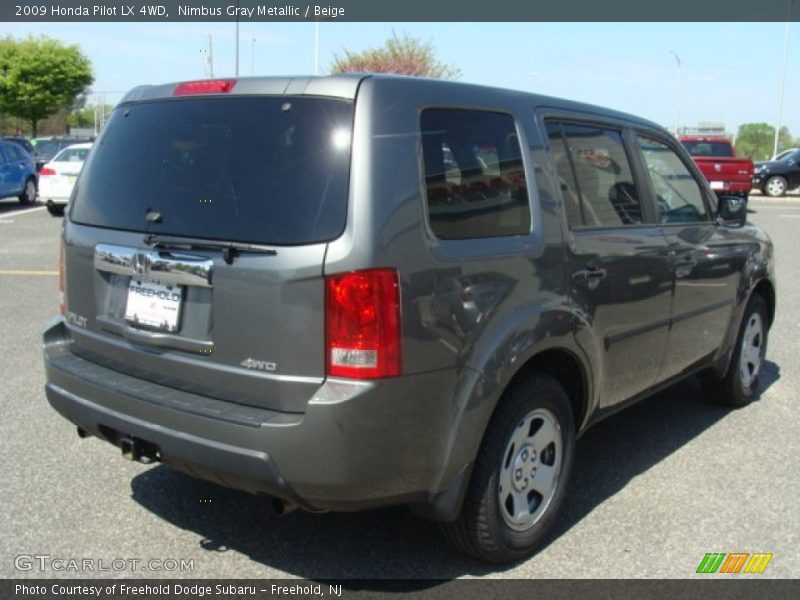 Nimbus Gray Metallic / Beige 2009 Honda Pilot LX 4WD