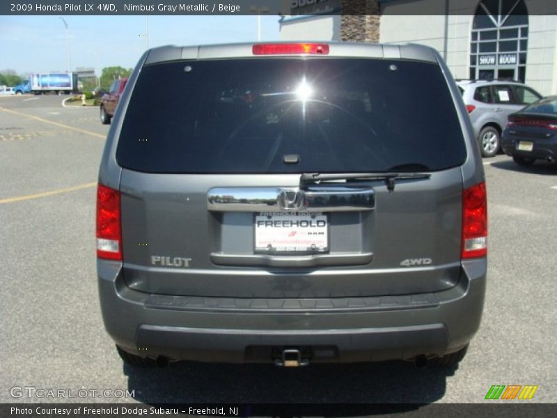 Nimbus Gray Metallic / Beige 2009 Honda Pilot LX 4WD