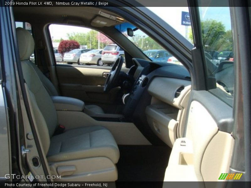 Nimbus Gray Metallic / Beige 2009 Honda Pilot LX 4WD
