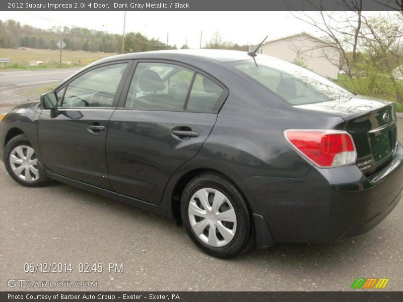 Dark Gray Metallic / Black 2012 Subaru Impreza 2.0i 4 Door
