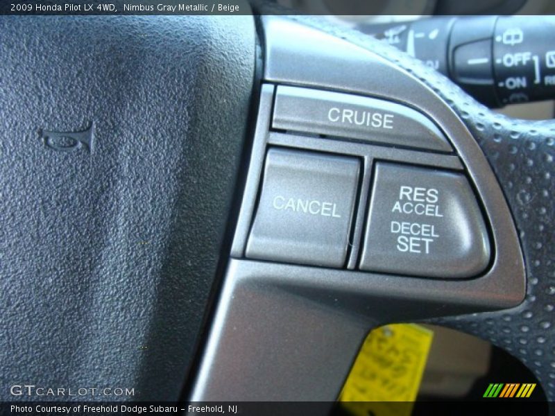 Nimbus Gray Metallic / Beige 2009 Honda Pilot LX 4WD