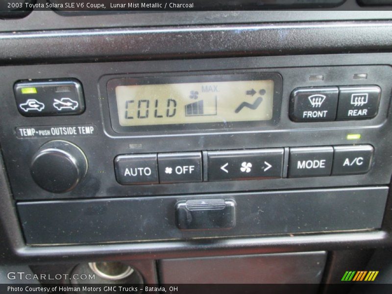 Controls of 2003 Solara SLE V6 Coupe