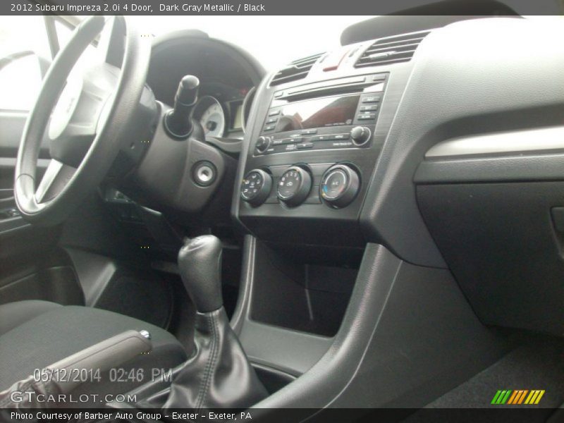 Dark Gray Metallic / Black 2012 Subaru Impreza 2.0i 4 Door