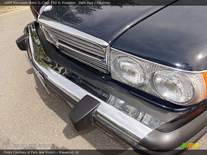 Dark Blue / Palomino 1988 Mercedes-Benz SL Class 560 SL Roadster