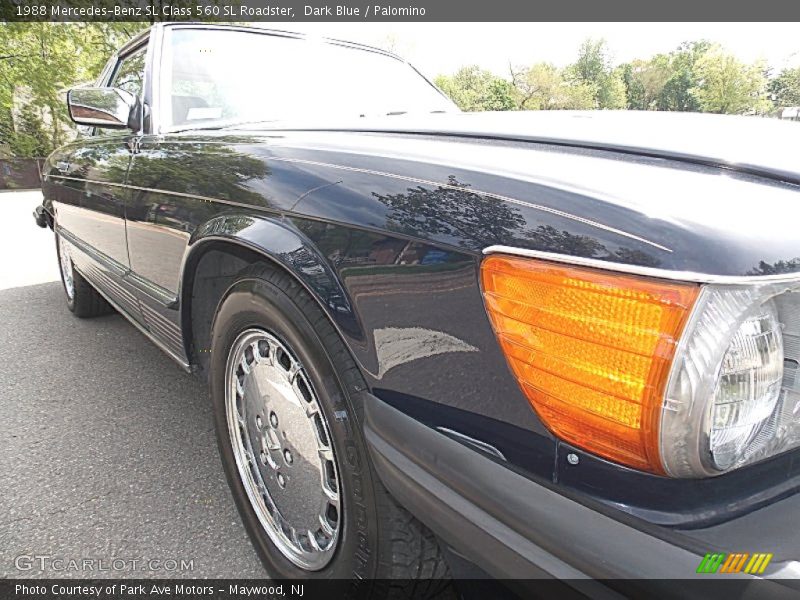 Dark Blue / Palomino 1988 Mercedes-Benz SL Class 560 SL Roadster