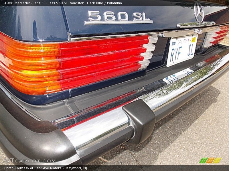 Dark Blue / Palomino 1988 Mercedes-Benz SL Class 560 SL Roadster