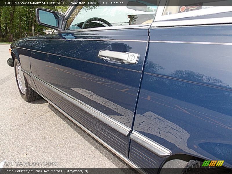 Dark Blue / Palomino 1988 Mercedes-Benz SL Class 560 SL Roadster