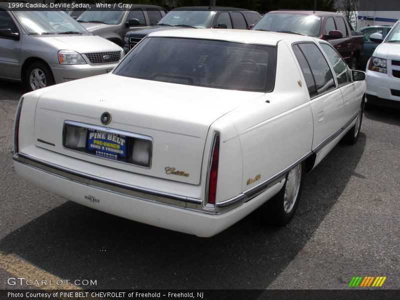 White / Gray 1996 Cadillac DeVille Sedan