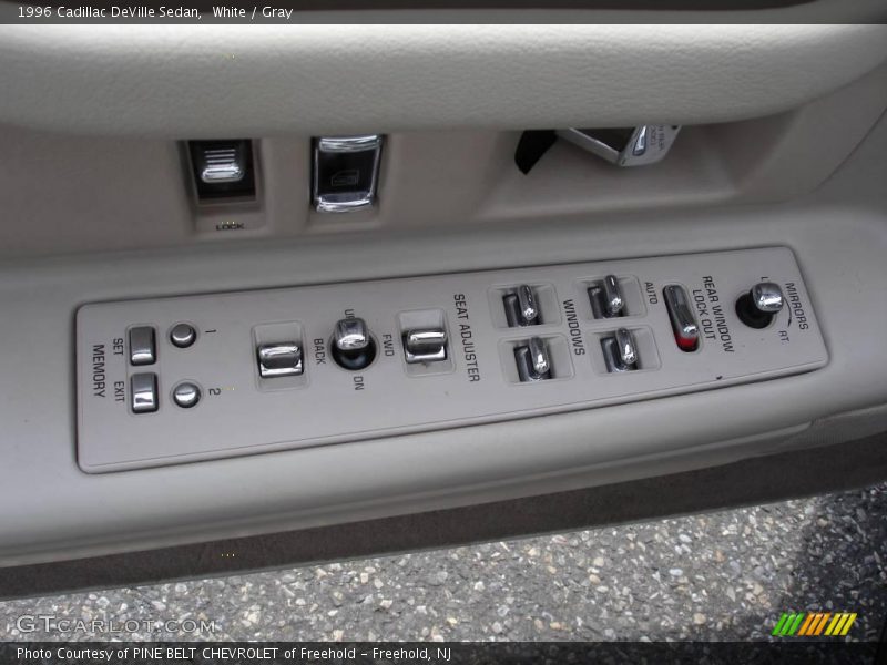 White / Gray 1996 Cadillac DeVille Sedan