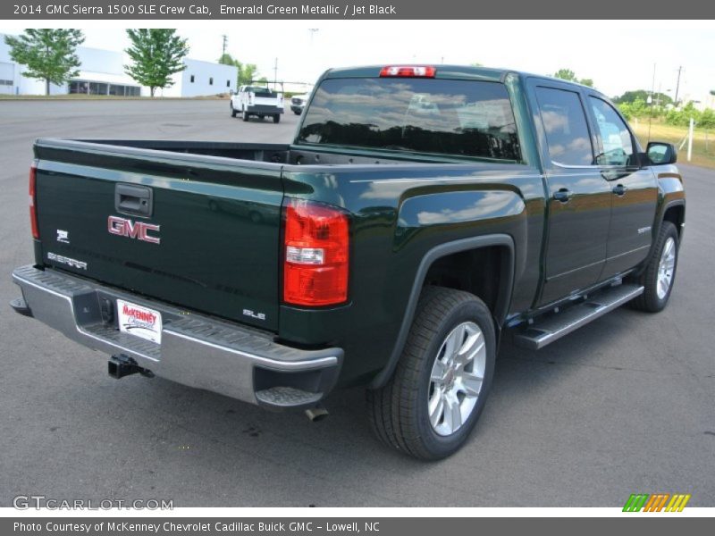 Emerald Green Metallic / Jet Black 2014 GMC Sierra 1500 SLE Crew Cab