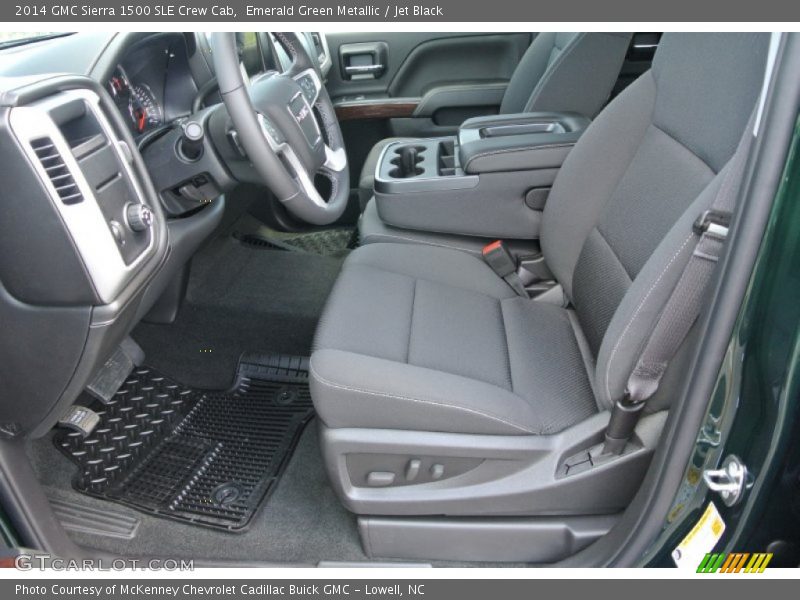 Emerald Green Metallic / Jet Black 2014 GMC Sierra 1500 SLE Crew Cab