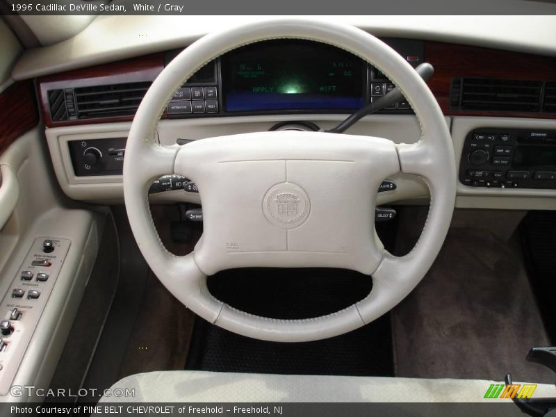 White / Gray 1996 Cadillac DeVille Sedan