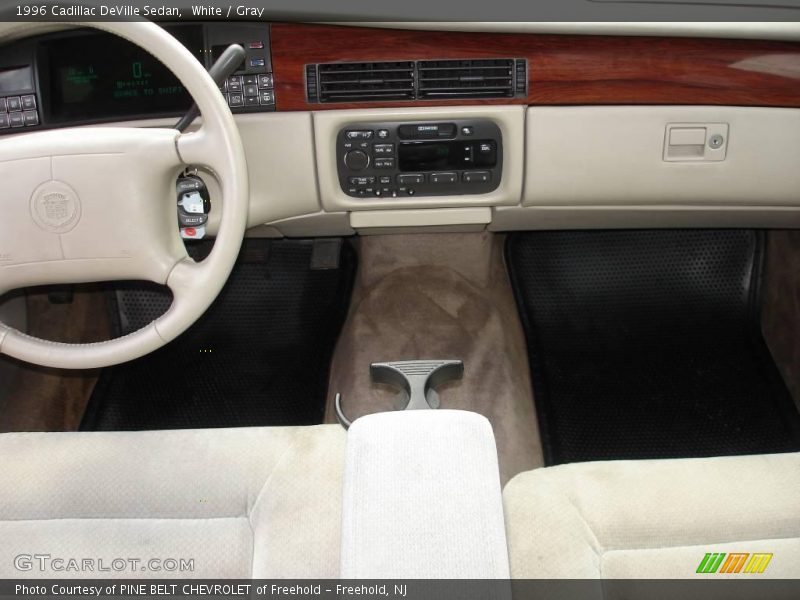 White / Gray 1996 Cadillac DeVille Sedan
