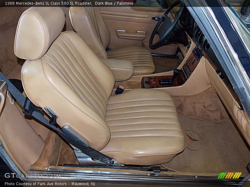 Front Seat of 1988 SL Class 560 SL Roadster