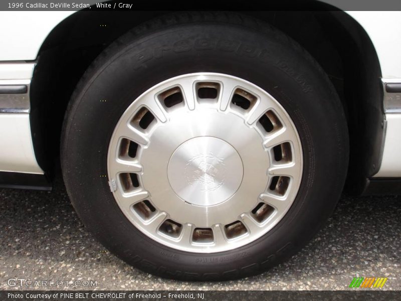 White / Gray 1996 Cadillac DeVille Sedan