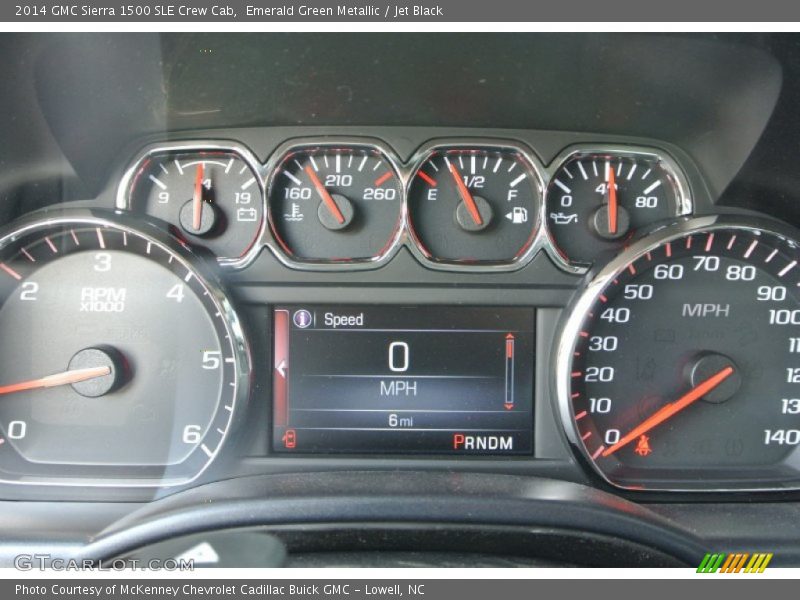 Emerald Green Metallic / Jet Black 2014 GMC Sierra 1500 SLE Crew Cab