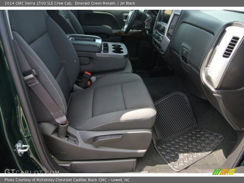 Emerald Green Metallic / Jet Black 2014 GMC Sierra 1500 SLE Crew Cab