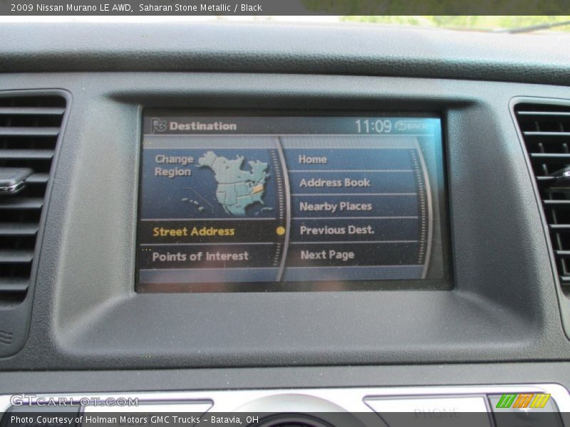 Saharan Stone Metallic / Black 2009 Nissan Murano LE AWD