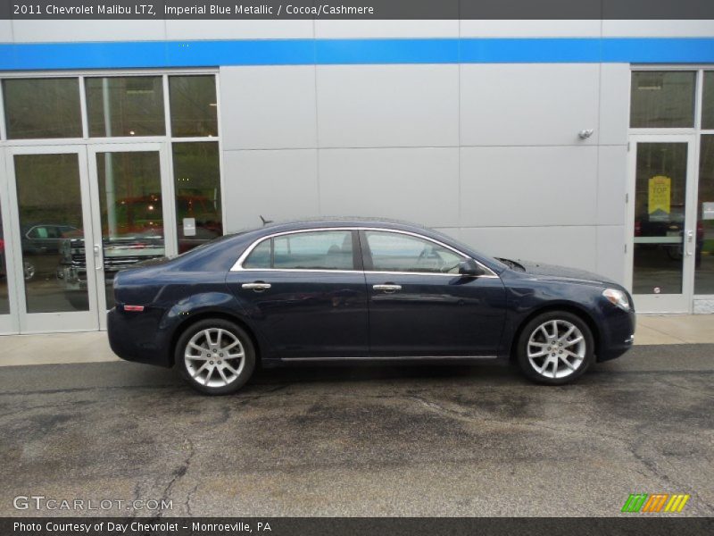 Imperial Blue Metallic / Cocoa/Cashmere 2011 Chevrolet Malibu LTZ