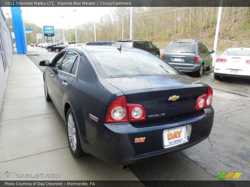 Imperial Blue Metallic / Cocoa/Cashmere 2011 Chevrolet Malibu LTZ