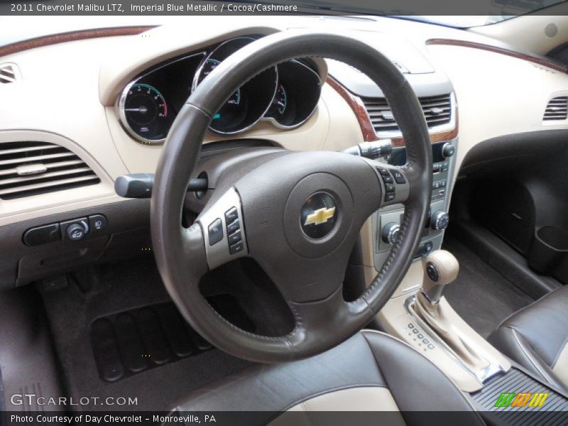 Imperial Blue Metallic / Cocoa/Cashmere 2011 Chevrolet Malibu LTZ