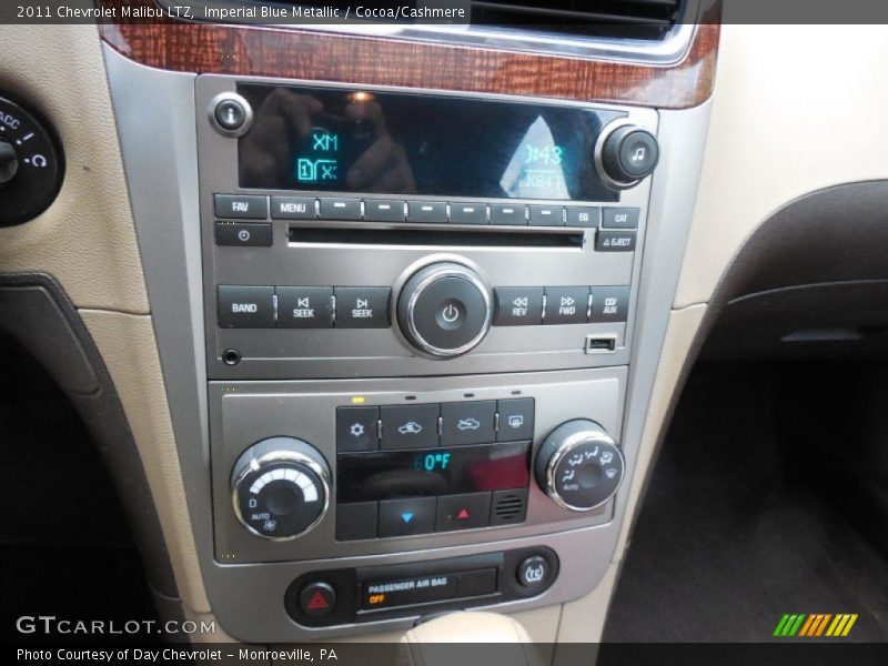 Imperial Blue Metallic / Cocoa/Cashmere 2011 Chevrolet Malibu LTZ