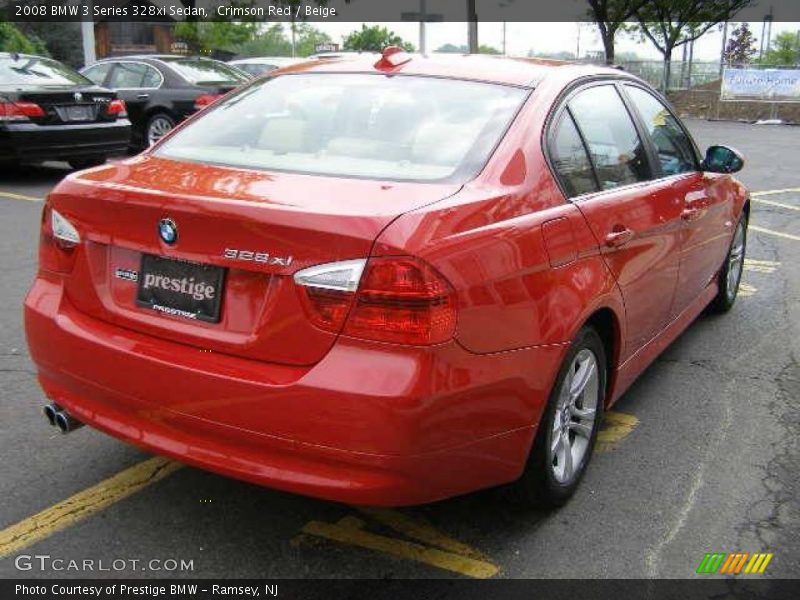 Crimson Red / Beige 2008 BMW 3 Series 328xi Sedan