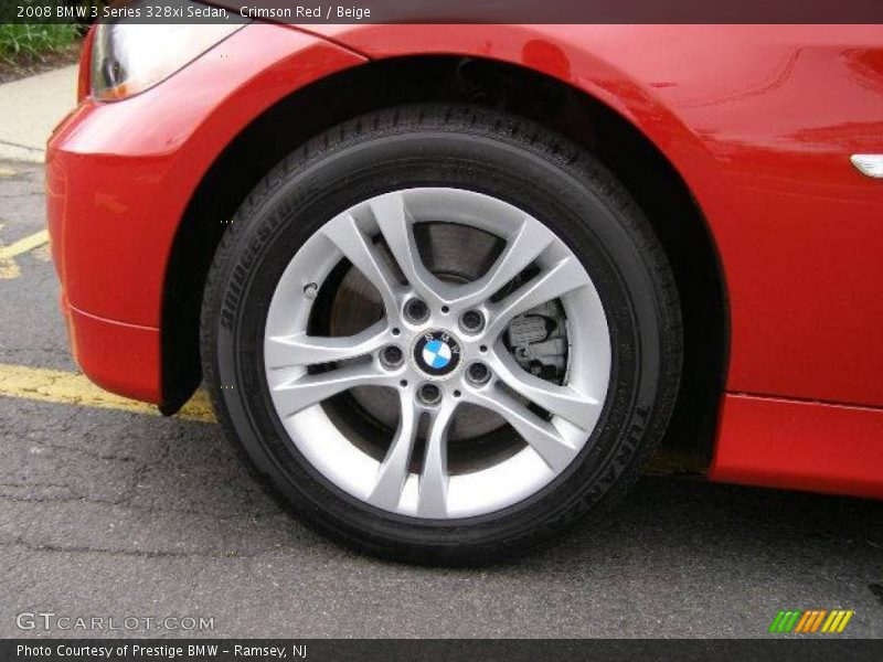 Crimson Red / Beige 2008 BMW 3 Series 328xi Sedan