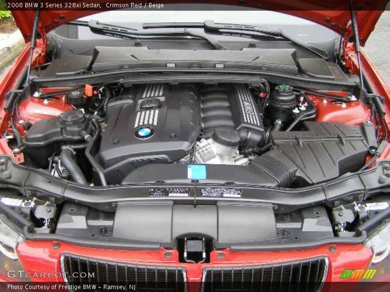 Crimson Red / Beige 2008 BMW 3 Series 328xi Sedan