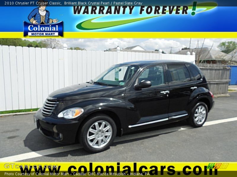 Brilliant Black Crystal Pearl / Pastel Slate Gray 2010 Chrysler PT Cruiser Classic