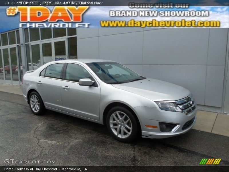 Ingot Silver Metallic / Charcoal Black 2012 Ford Fusion SEL