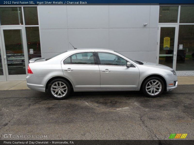 Ingot Silver Metallic / Charcoal Black 2012 Ford Fusion SEL