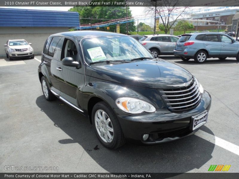 Brilliant Black Crystal Pearl / Pastel Slate Gray 2010 Chrysler PT Cruiser Classic