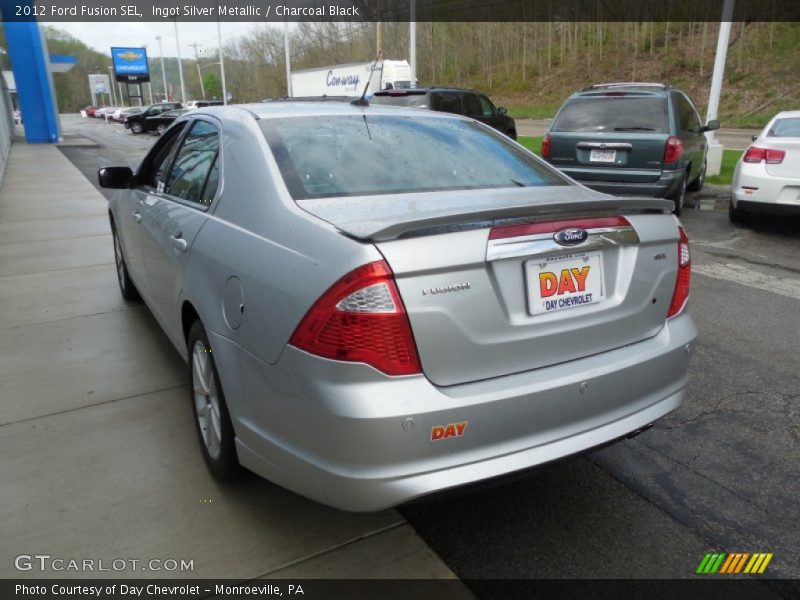 Ingot Silver Metallic / Charcoal Black 2012 Ford Fusion SEL