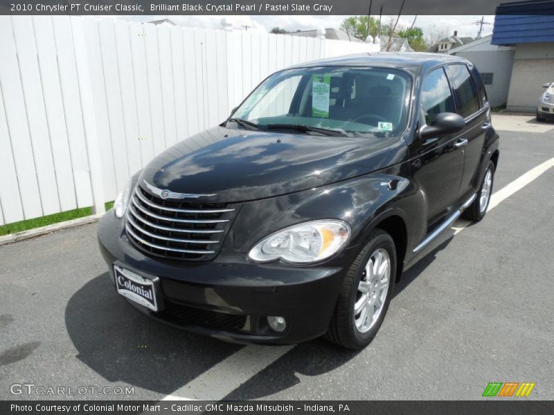 Brilliant Black Crystal Pearl / Pastel Slate Gray 2010 Chrysler PT Cruiser Classic
