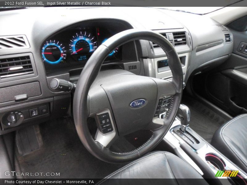 Ingot Silver Metallic / Charcoal Black 2012 Ford Fusion SEL